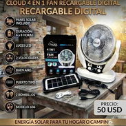 💨 Ventilador recargable de escritorio 💨🔥🔥🔥🔥 EL PANEL SOLAR CARGA F6 TAMBIÉN 🔥🔥🔥 6 pulgadas Bateria 3.7 V 3. - Img 56617511