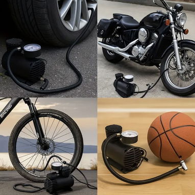 Compresor de Aire Portátil 12V 300 PSI, Inflador Eléctrico de Neumáticos con Manómetro y Enchufe para Coche, Mini Bomba - Img 115795096