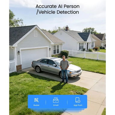 (X) ZOSI H.265+ Full 1080p Sistema de cámara de seguridad para el hogar con detección de vehículos humanos AI - Img 126483305