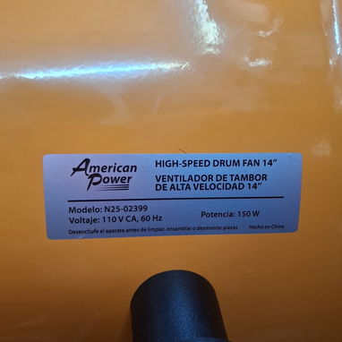 ✅️ Ventilador de turbina de 14 Pulgadas - Img 124787550