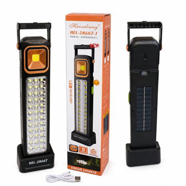 Lámparas largas recargable con panel solar integrado - 2/10
