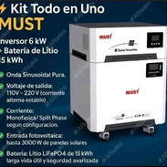 Sistema solar must todo en uno de 6kw con 15 kW de batería nuevos Ena y caja - Img 56870201