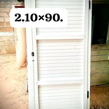 Puertas de alta gama en calidad.material acero cromado y marquetería original de aluminio y cristal - 9/9