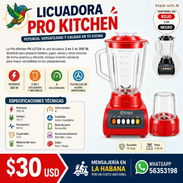 LICUADORA VASO DE VIDRIO KITCHEN - Img 57444805