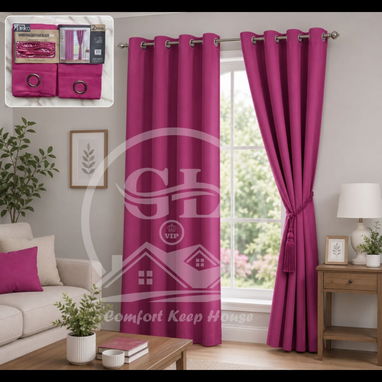 cortinas con diseño tapa sol blackout con borlas el juego d dos paños - Img 123876794