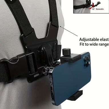 ➡️SOPORTE DE PECHO PARA CELULARES Y CÁMARAS DEPORTIVAS - Img 116071477