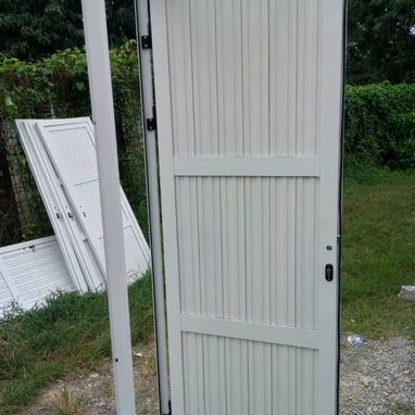 💣💣PUERTA DE LAUMINIO COMPLETA ENMALTADA EN BLANCO DE 2.10 X 80 - 2/2
