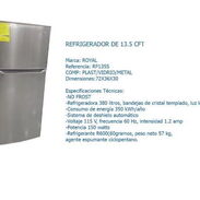 Refrigerador marca Royal de 13.5 pies - Img 45658941