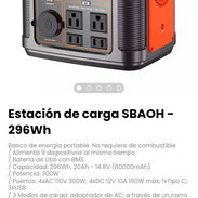 Estación de carga SBAOH 296WH - Img 56628548