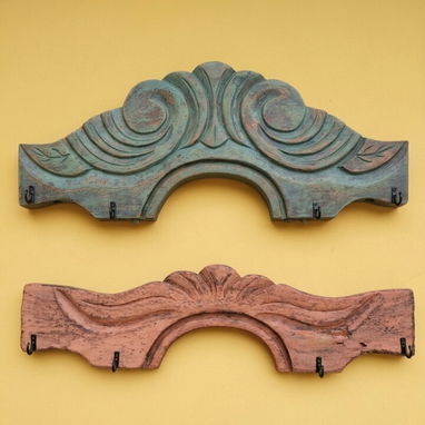 Colgadores de madera estilo vintage. - 3/3