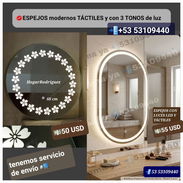 Espejos táctiles modernos 3 tonos para tocador y baño - Img 55899170