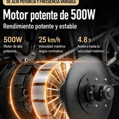 Bicicleta eléctrica plegable con suspensión - Img 125052139