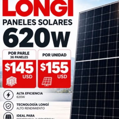 Paneles solares por unidad  y cantidad - 4/10