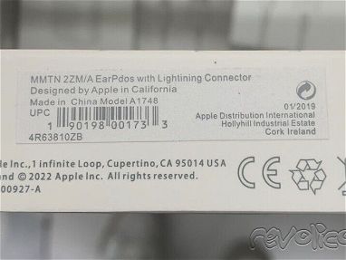 Original Apple EarPods Headphones Lightning DE CABLE PARA IPHONE 7/8/X/11/12/13/14 NEW -SELLADOS VER FOTOS - Img 67004050