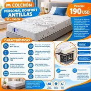 COLCHÓN PERSONAL KONFORT ANTILLAS 90 × 190 CM - Img 57596310
