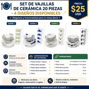 20 PCS JUEGO DE VAJILLA - Img 55536190