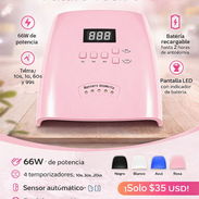 LAMPARA DE UÑAS RECARGABLE - Img 56593992