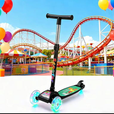 Carriola Monopatín De Pie Plegable Para Niñas y niños 2-8 Años . - Img 120124663