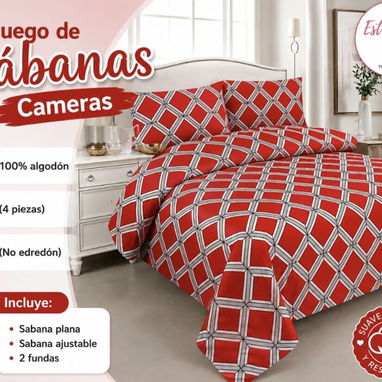Juego de sábanas cameras - 10/10