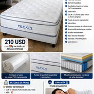 Colchon Milexus Cameros (Semi Ortopédico) con transporte incluido NUEVOS!! - Img 56385044