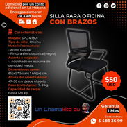 🪑 SILLAS 🪑PARA OFICINA CON BRAZOS. SERVICIO DE MENSAJERÍA CON FACTURA Y GARANTÍA. TL 54833699 - Img 54918952