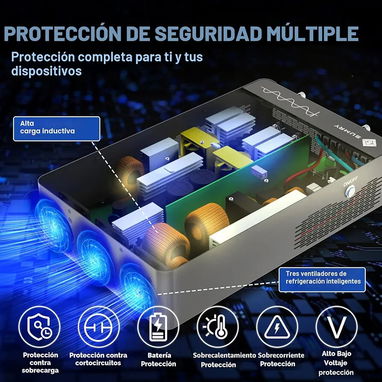 Inversor híbrido Sumry 4000W 24V a 120V onda sinusoidal pura, cargador solar MPPT 140A hasta 5600w - 3/5