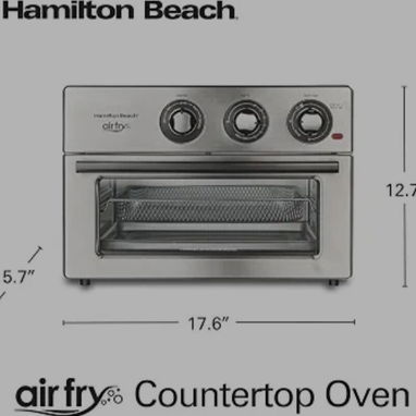 Hamilton Beach Combo de freidora de aire (REBAJADO)para horno tostador - 2/6