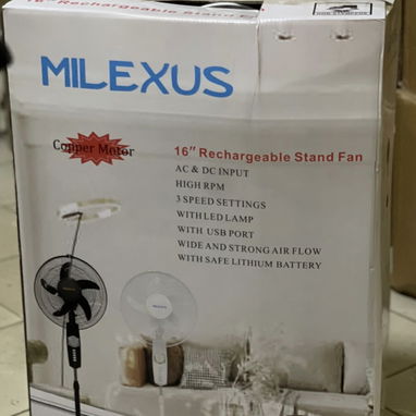 Ventilador recargable Milexus de 16 pulgados - Img 118795508