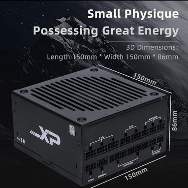 Fuente para PC SAMA XP1200W – Fuente de Alimentación Gaming ATX 3.0 – Certificación 80+ Platinum - 4/4