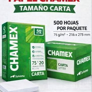 Paquetes de hojas formato carta estándar 500 unidades excelente calidad ideal para trabajos de impresión - Img 58182996