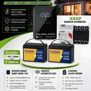 Combo inversor Sumry 4000w 110 v y 2 bat de 12.8 v 100 Ah - Img 56544658