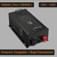 Inversor Cargador VEVOR 5000W 15000W Pico Baja Frecuencia 24V a 120V Onda Pura Con Control Remoto Off Grid Negro Cod:Eco - Img 55611787