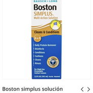 Boston simplus solución salónica y limpiador de lentes de contacto 18 usd - Img 54661296