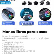 Manos libres para casco Y12. Bluetooth 5.4 - Img 53741019
