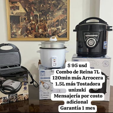 Olla Reina, Arrocera, Cafetera eléctrica, Tostadora, Batidora(COMBOS) - Img 125296653