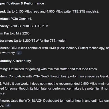 M.2 Pcie 4gen 5000mbs WD-Black 500gb - Img 112749463