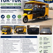 Triciclo eléctrico solar TUK-TUK - Img 56903817