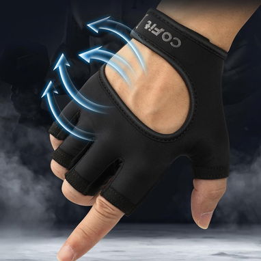 COFIT Guantes de fitness ventilados, guantes de levantamiento de pesas con protección de palma, versátiles - Img 91152757