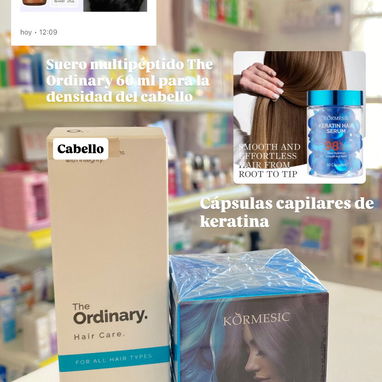 Aceites capilar , gorros de satén , peine para rizos ,cepillo masajeador capilar , atomizador, mascarillas, cápsulas - Img 123472336