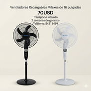 VENTILADOR RECARGABLE MILEXUS 16" - Img 55440215