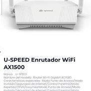 U-SPEED Enrutador WiFi AX1500 - Img 57195127