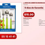 JUEGO DE CUBIERTOS MARWA DE 24 PIEZAS VPT-0148 - Img 56206709