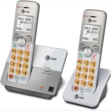 Teléfono inalámbrico AT&T EL51203 plateado - 1 auricular con su base 🌐 - Img 127592010