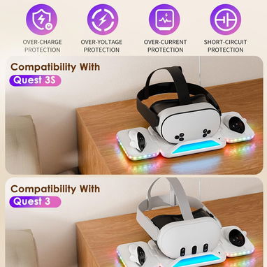 Base de carga RGB  para auriculares y controlador de realidad virtual - 2/3