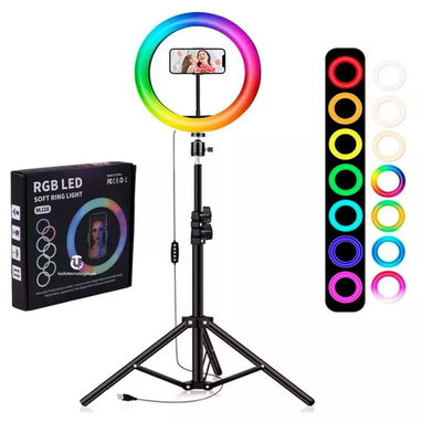Aro de luz de 10 pulgadas rgb - Img 119139894