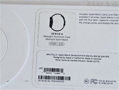 Apple Whatch Serie 8 41mm a estrenar  310usd - Img main-image-45705281