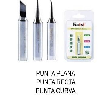 Puntas de Cautín Plano, Recto y Curvas. - Img 124038202