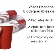 Vasos Desechables Biodegradables 12 Oz – Paquete de 50 Unidades - Img 54166999