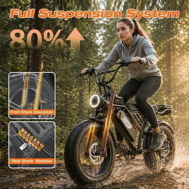 ☎️53544655 🛵 Entrega Gratis ⭐ 🚲 Bicicleta Eléctrica para Adultos – Motor de 749W y Batería 48V 15.6Ah⭐ - 8/9