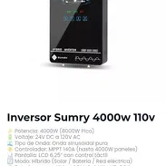 inversor  SUMRY 4000W. emilivariedad 💯 - Img 56483530